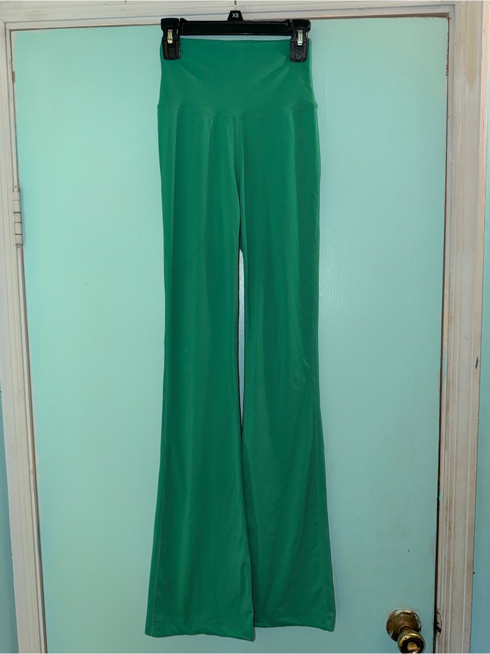 ECHT Emerald Green High-Waist Flare Pants - Picture 3 of 5